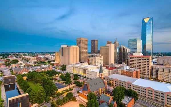 The Oklahoma City, Oklahoma skyline Oklahoma City skyline